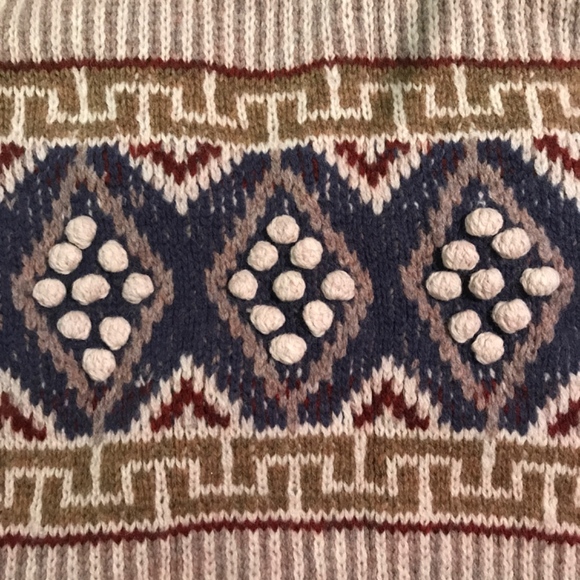 Free People Tribal Cropped Knitted Hoodie Sweater - Picture 3 of 4